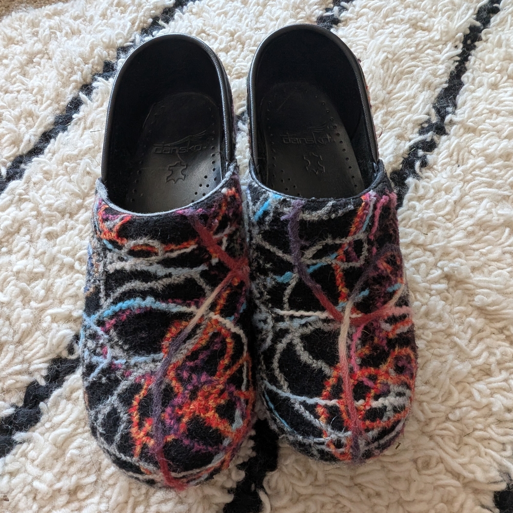 Dansko Multicolor Patterned Clogs - image 1